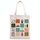 Borsa in tela stampata a griglia, stampa su richiesta, dimensioni: 25x20 cm (beige) Borsa in tela stampata a griglia, stampa su richiesta, dimensioni: 25x20 cm (beige)