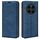 Custodia in pelle con ventosa magnetica retro-skin per Honor Magic7 5G (blu scuro) Custodia in pelle con ventosa magnetica retro-skin per Honor Magic7 5G (blu scuro)