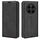 Custodia per telefono in pelle con ventosa magnetica retro-skin per Honor Magic7 Pro (nera) Custodia per telefono in pelle con ventosa magnetica retro-skin per Honor Magic7 Pro (nera)