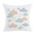 Federa per cuscino da divano stampata con nuvole, senza stampa centrale, su richiesta, dimensioni: 45x45 cm (velluto color pesca) Federa per cuscino da divano stampata con nuvole, senza stampa centrale, su richiesta, dimensioni: 45x45 cm (velluto color pesca)