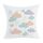 Cuscino per divano stampato con nuvole e stampa centrale su richiesta, dimensioni: 60x60 cm (velluto color pesca) Cuscino per divano stampato con nuvole e stampa centrale su richiesta, dimensioni: 60x60 cm (velluto color pesca)