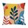 Cuscino per divano stampato con rami colorati con stampa centrale su richiesta, dimensioni: 45x45 cm (raso brillante) Cuscino per divano stampato con rami colorati con stampa centrale su richiesta, dimensioni: 45x45 cm (raso brillante)