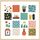 Quadro decorativo a griglia con cornice in lega di alluminio, stampa su richiesta, dimensioni: 20x20 cm Quadro decorativo a griglia con cornice in lega di alluminio, stampa su richiesta, dimensioni: 20x20 cm
