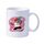 Tazza da latte in ceramica bianca semplice stampata con ragazzo che corre, tazza da acqua stampata su richiesta Tazza da latte in ceramica bianca semplice stampata con ragazzo che corre, tazza da acqua stampata su richiesta