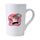 Tazza da acqua in ceramica bianca conica stampata con ragazzo che corre Stampa su richiesta Tazza da acqua in ceramica bianca conica stampata con ragazzo che corre Stampa su richiesta