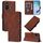 Per Tecno Camon 15 Custodia a tracolla in pelle con stampa 3D (marrone)