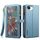 Per iPhone 16e ESEBLE Star Series Portafoglio con cerniera e cordino RFID in pelle (blu) Per iPhone 16e ESEBLE Star Series Portafoglio con cerniera e cordino RFID in pelle (blu)