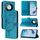 Custodia per telefono in pelle con motivo a farfalla in rilievo per Honor X9C Smart Global (blu) Custodia per telefono in pelle con motivo a farfalla in rilievo per Honor X9C Smart Global (blu)