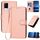 Per vivo S9e YX0070 Custodia in pelle con fibbia in fibra di carbonio con cordino (rosa) Per vivo S9e YX0070 Custodia in pelle con fibbia in fibra di carbonio con cordino (rosa)