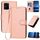 Per vivo S10 / S10 Pro YX0070 Custodia in pelle con fibbia in fibra di carbonio con cordino (rosa) Per vivo S10 / S10 Pro YX0070 Custodia in pelle con fibbia in fibra di carbonio con cordino (rosa)
