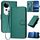 Per vivo S19 Pro YX0070 Custodia in pelle con fibbia in fibra di carbonio e cordino (verde scuro) Per vivo S19 Pro YX0070 Custodia in pelle con fibbia in fibra di carbonio e cordino (verde scuro)