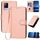 Per vivo V21e 4G / Y73 2021 YX0070 Custodia in pelle con fibbia in fibra di carbonio con cordino (rosa) Per vivo V21e 4G / Y73 2021 YX0070 Custodia in pelle con fibbia in fibra di carbonio con cordino (rosa)