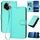 Per vivo Y200i YX0070 Custodia in pelle con fibbia in fibra di carbonio con cordino (azzurro chiaro) Per vivo Y200i YX0070 Custodia in pelle con fibbia in fibra di carbonio con cordino (azzurro chiaro)