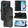 Per Tecno Camon 15 Custodia in pelle con motivo a farfalla in rilievo (nero)