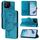 Per Asus ROG Phone 9 / 9 Pro Custodia in pelle con motivo a farfalla in rilievo (blu)