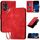 Per OPPO Reno8 T 4G Custodia in pelle con motivo a farfalla in rilievo con cordino (rosso) Per OPPO Reno8 T 4G Custodia in pelle con motivo a farfalla in rilievo con cordino (rosso)