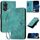 Per OPPO Reno8 T 4G Custodia in pelle con motivo a farfalla in rilievo con cordino (azzurro chiaro) Per OPPO Reno8 T 4G Custodia in pelle con motivo a farfalla in rilievo con cordino (azzurro chiaro)