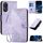 Per OPPO Reno8 T 4G Custodia in pelle con motivo a farfalla in rilievo con cordino (viola chiaro) Per OPPO Reno8 T 4G Custodia in pelle con motivo a farfalla in rilievo con cordino (viola chiaro)