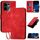 Per OPPO Reno13 F 4G / 5G Custodia in pelle con motivo a farfalla in rilievo con cordino (rosso) Per OPPO Reno13 F 4G / 5G Custodia in pelle con motivo a farfalla in rilievo con cordino (rosso)