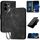 Per OPPO Reno13 F 4G / 5G Custodia in pelle con motivo a farfalla in rilievo con cordino (nero) Per OPPO Reno13 F 4G / 5G Custodia in pelle con motivo a farfalla in rilievo con cordino (nero)
