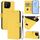 Per Asus ROG Phone 9 / 9 Pro Custodia in pelle tinta unita con cordino (giallo limone) Per Asus ROG Phone 9 / 9 Pro Custodia in pelle tinta unita con cordino (giallo limone)