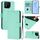 Per Asus ROG Phone 9 / 9 Pro Custodia in pelle tinta unita con cordino (verde menta) Per Asus ROG Phone 9 / 9 Pro Custodia in pelle tinta unita con cordino (verde menta)