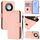 Custodia per telefono in pelle tinta unita Smart Global Skin Feel For Honor X9c con cordino (rosa) Custodia per telefono in pelle tinta unita Smart Global Skin Feel For Honor X9c con cordino (rosa)