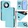 Custodia per telefono in pelle tinta unita Smart Global Skin Feel per Honor X9c con cordino (blu cielo) Custodia per telefono in pelle tinta unita Smart Global Skin Feel per Honor X9c con cordino (blu cielo)