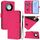 Custodia per telefono in pelle tinta unita Smart Global Skin Feel per Honor X9c con cordino (rosso rosa) Custodia per telefono in pelle tinta unita Smart Global Skin Feel per Honor X9c con cordino (rosso rosa)