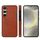 Per Samsung Galaxy S24 5G Custodia per telefono con slot per schede in pelle Litchi (marrone) Per Samsung Galaxy S24 5G Custodia per telefono con slot per schede in pelle Litchi (marrone)