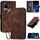 Per vivo V21 4G / 5G / V21s Custodia in pelle con motivo a farfalla in rilievo con cordino (caffè) Per vivo V21 4G / 5G / V21s Custodia in pelle con motivo a farfalla in rilievo con cordino (caffè)
