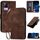 Per vivo V21e 4G / Y73 2021 Custodia in pelle con motivo a farfalla in rilievo con cordino (caffè) Per vivo V21e 4G / Y73 2021 Custodia in pelle con motivo a farfalla in rilievo con cordino (caffè)