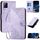 Per vivo V21e 4G / Y73 2021 Custodia in pelle con motivo a farfalla in rilievo con cordino (viola chiaro) Per vivo V21e 4G / Y73 2021 Custodia in pelle con motivo a farfalla in rilievo con cordino (viola chiaro)