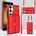 Per Samsung Galaxy S24 Ultra 5G Custodia per telefono con slot per schede RFID e cordino lungo (rosso) Per Samsung Galaxy S24 Ultra 5G Custodia per telefono con slot per schede RFID e cordino lungo (rosso)