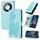 Per Honor X60 / X9c Smart Datura Flower Custodia in pelle con stampa flip (azzurro chiaro)