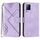 Per vivo V21e 4G / Y73 2021 Custodia in pelle con motivo a linee (viola chiaro) Per vivo V21e 4G / Y73 2021 Custodia in pelle con motivo a linee (viola chiaro)
