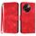 Per vivo V30e Line Pattern Custodia in pelle per telefono (rosso)