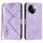 Per vivo Y200i Line Pattern Custodia in pelle per telefono (viola chiaro)