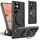 Per Samsung Galaxy S22 Ultra 5G Suteni G3 Custodia per telefono con supporto in pelle e fibra di carbonio con rotazione a 360° MagSafe (nero) Per Samsung Galaxy S22 Ultra 5G Suteni G3 Custodia per telefono con supporto in pelle e fibra di carbonio con rotazione a 360° MagSafe (nero)