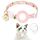 Per AirTag Tracker Custodia in silicone Piccola Daisy Pet Collar Collare per cani con campanello e pellicola anteriore e posteriore (rosa) Per AirTag Tracker Custodia in silicone Piccola Daisy Pet Collar Collare per cani con campanello e pellicola anteriore e posteriore (rosa)