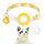 Per AirTag Tracker Custodia in silicone Piccola Daisy Pet Collar Collare per cani con campanello e pellicola anteriore e posteriore (giallo) Per AirTag Tracker Custodia in silicone Piccola Daisy Pet Collar Collare per cani con campanello e pellicola anteriore e posteriore (giallo)
