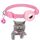 Per AirTag Tracker Custodia in silicone riflettente stelle e luna gatti cani collare per animali domestici con campanello (rosa) Per AirTag Tracker Custodia in silicone riflettente stelle e luna gatti cani collare per animali domestici con campanello (rosa)