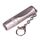 Piccola torcia portatile a LED con portachiavi (grigio)