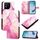 Per Asus ROG Phone 9 / 9 Pro PT003 Custodia in pelle con motivo in marmo (rosa, viola, oro) Per Asus ROG Phone 9 / 9 Pro PT003 Custodia in pelle con motivo in marmo (rosa, viola, oro)