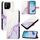 Per Asus ROG Phone 9 / 9 Pro PT003 Custodia in pelle con motivo in marmo (bianco viola) Per Asus ROG Phone 9 / 9 Pro PT003 Custodia in pelle con motivo in marmo (bianco viola)