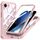 Per iPhone 16e Custodia per telefono MagSafe in vetro temperato RedPepper (rosa) Per iPhone 16e Custodia per telefono MagSafe in vetro temperato RedPepper (rosa)