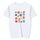 Maglietta a maniche corte in modal con scollo rotondo e stampa di simpatici mostri, stampa su richiesta, taglia: XXXXXL (bianco) Maglietta a maniche corte in modal con scollo rotondo e stampa di simpatici mostri, stampa su richiesta, taglia: XXXXXL (bianco)