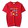 Maglietta a maniche corte in modal con scollo rotondo e stampa di simpatici mostri, stampa su richiesta, taglia: XXXXXL (rosso) Maglietta a maniche corte in modal con scollo rotondo e stampa di simpatici mostri, stampa su richiesta, taglia: XXXXXL (rosso)