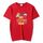 JOY CUSTOM T-shirt a maniche corte in modal con scollo tondo stampato, stampa su richiesta, taglia: S (rosso) JOY CUSTOM T-shirt a maniche corte in modal con scollo tondo stampato, stampa su richiesta, taglia: S (rosso)
