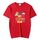 JOY CUSTOM T-shirt a maniche corte in modal con scollo tondo stampato, stampa su richiesta, taglia: M (rosso) JOY CUSTOM T-shirt a maniche corte in modal con scollo tondo stampato, stampa su richiesta, taglia: M (rosso)